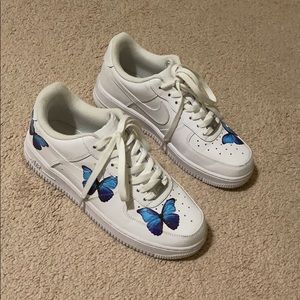 CUSTOMIZED BUTTERFLY AIR FORCE FROM DRIP CREATIONZ